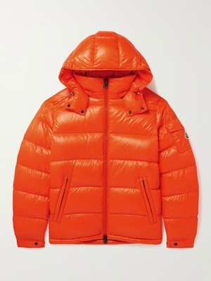 MONCLER Maya Logo-Appliquéd Quilted Shell Hooded Down Jacket