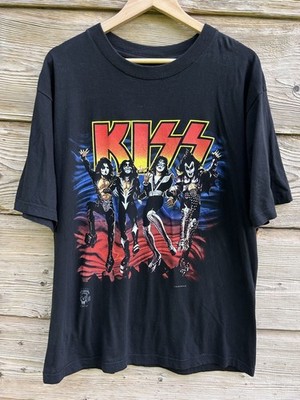 90s Vtg Kiss Destroyer 76/96 20 Year Destruction Black Unisex T shirt KH10677