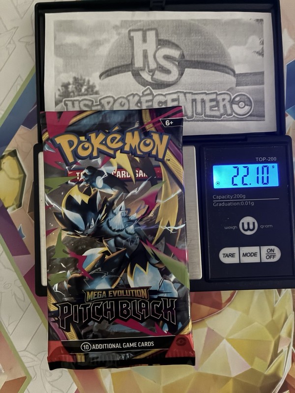 🔥VERY HEAVY! 🔥22.10g PITCH BLACK  Pokémon TCG Booster Pack Sealed✅