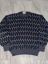 Men's Vintage Linea Uomo 3D Knit Sweater Coogi Style Adult Small Made In Italy
