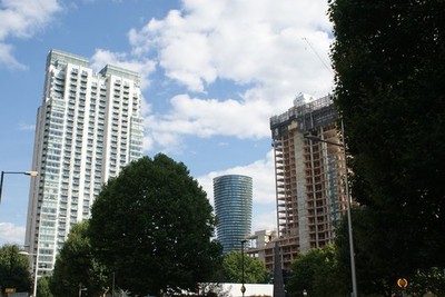 Foto 6x4 Blick auf die Pan Halbinsel Wohnblock und zwei Neubauten fr c2017