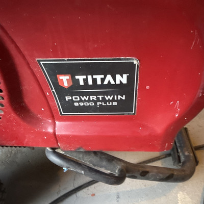 Titan PowrTwin 8900 Plus Gas Industrial Airless Sprayer Red Cart Frame