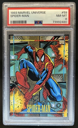 1993 Skybox Marvel Universe Spider-Man #59 PSA 8