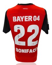 VICTOR BONIFACE SIGNED 2024/25 BAYER 04 LEVERKUSEN HOME SHIRT (ACG CERT AG17638)