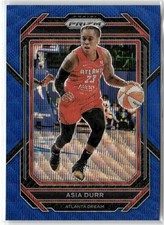 Asia Durr 2023-24 Panini Prizm WNBA Blue Wave Atlanta Dream #13