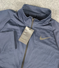 Nike Dri Fit Epic Knit Training Jacket Mens Large Navy Blue Lightweight NWT
