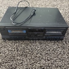 Technics RS-TR313 HX Pro Stereo Dual Cassette Player Recorder - Powers On  