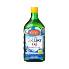 Carlson Labs Cod Liver Oil, Lemon Flavor, 16.9 oz bottle FreeShipping !!!