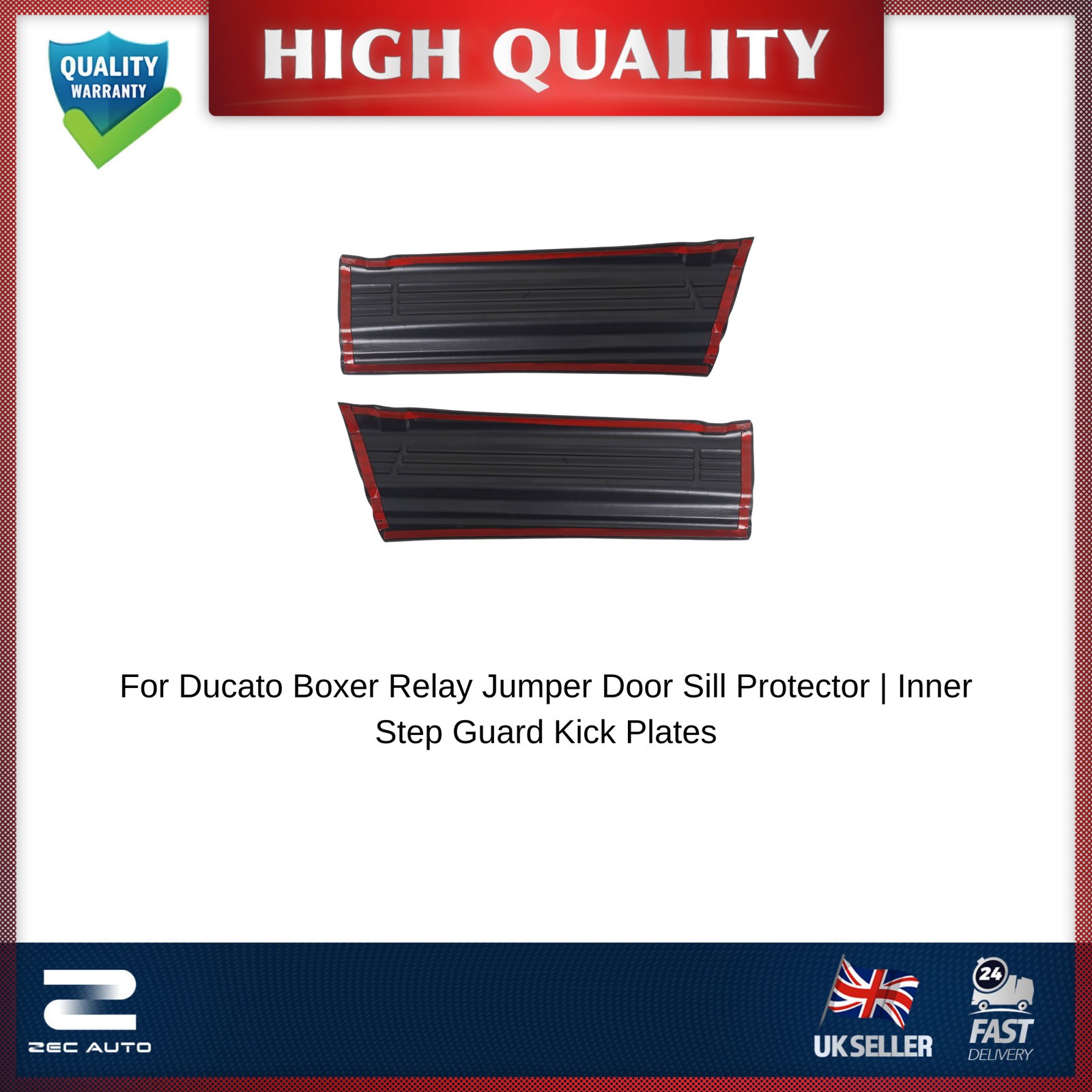 FOR FIAT DUCATO BOXER RELAY 2006-2023 DOOR SILL PROTECTOR ABS STEP GUARD COVER