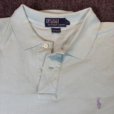 Polo Ralph Lauren Men's Aqua Blue Short Sleeve Classic Fit Polo Shirt Size XL