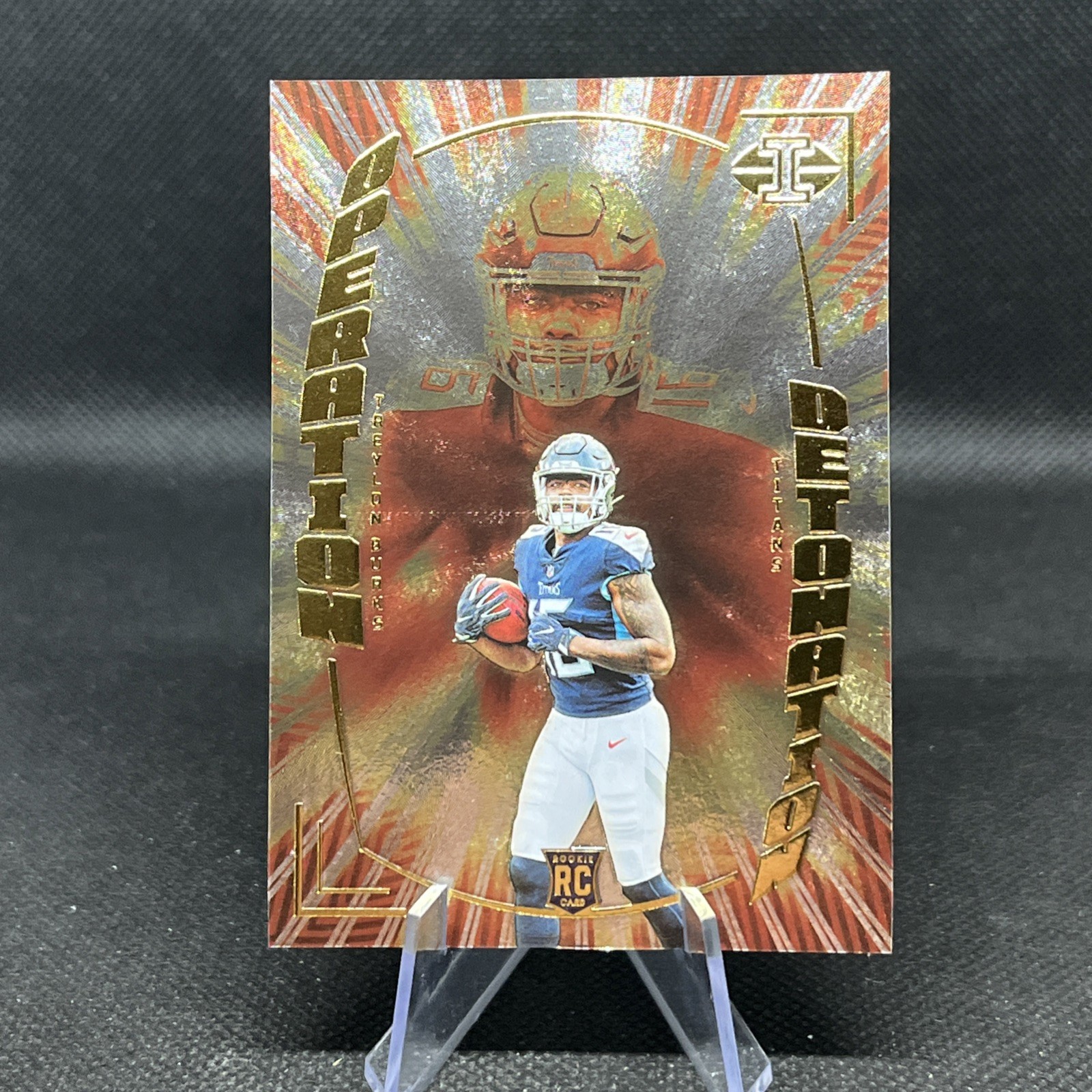 2022 Panini Illusions Football OD-28 TREYLON BURKS RC Operation Detonation
