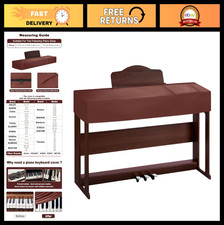 88 Keys Digital Piano Dust Cover with Music Stand Opening  Pockets - Waterproof