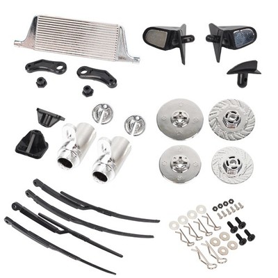 Brake Disc Mirror Exhaust Wipers Kit Für 1/10 RC Drift Car Tamiya MST YOKOMO HPI