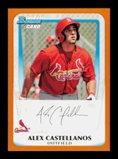 2011 Bowman #BP13 Alex Castellanos /250 Prospects Orange St. Louis Cardinals