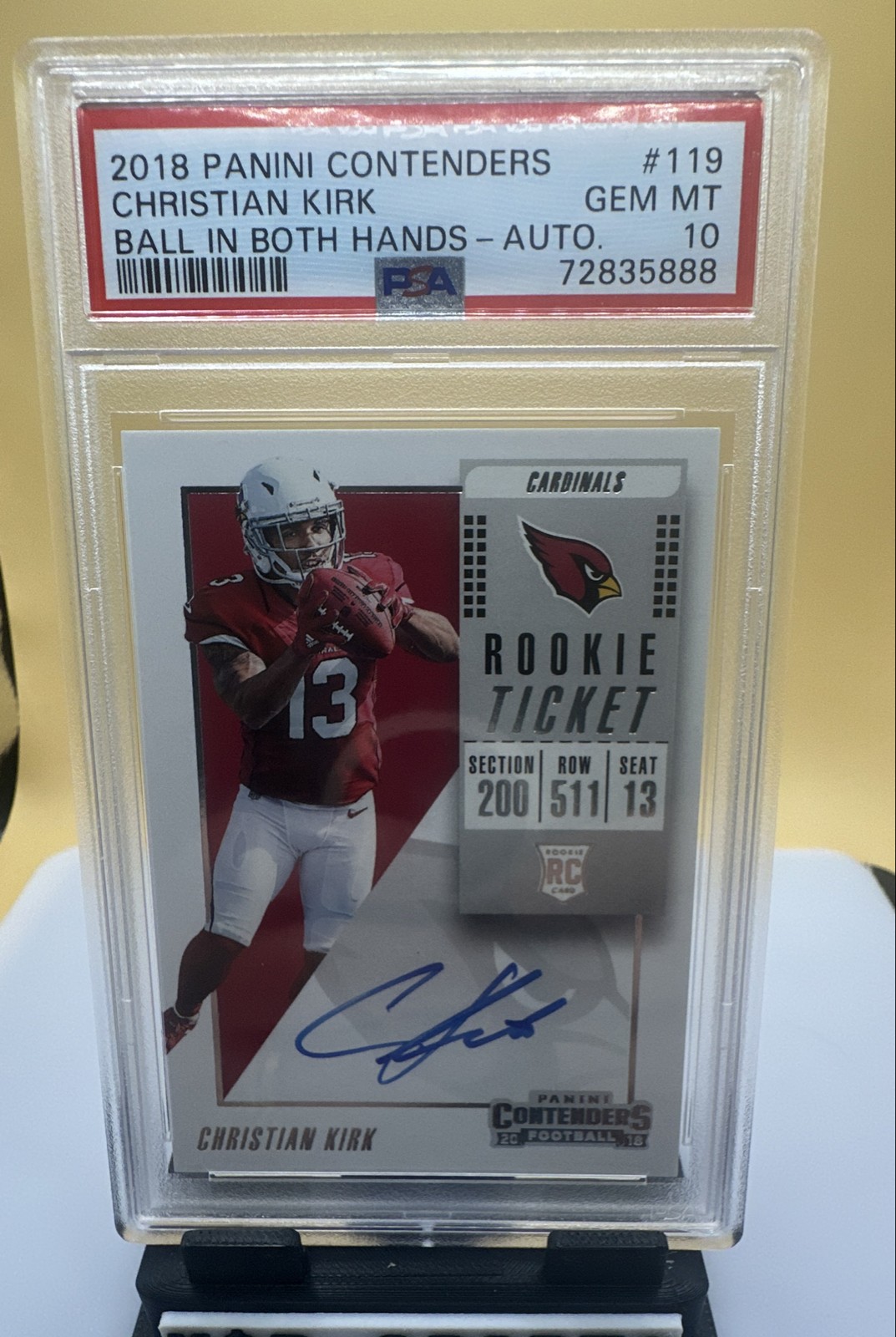 Christian Kirk Panini Contenders #119 Variation-Autograph-Championship Ticket