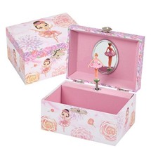 TAOPU Ballerina Musical Jewelry Box for Girls,Music with flower