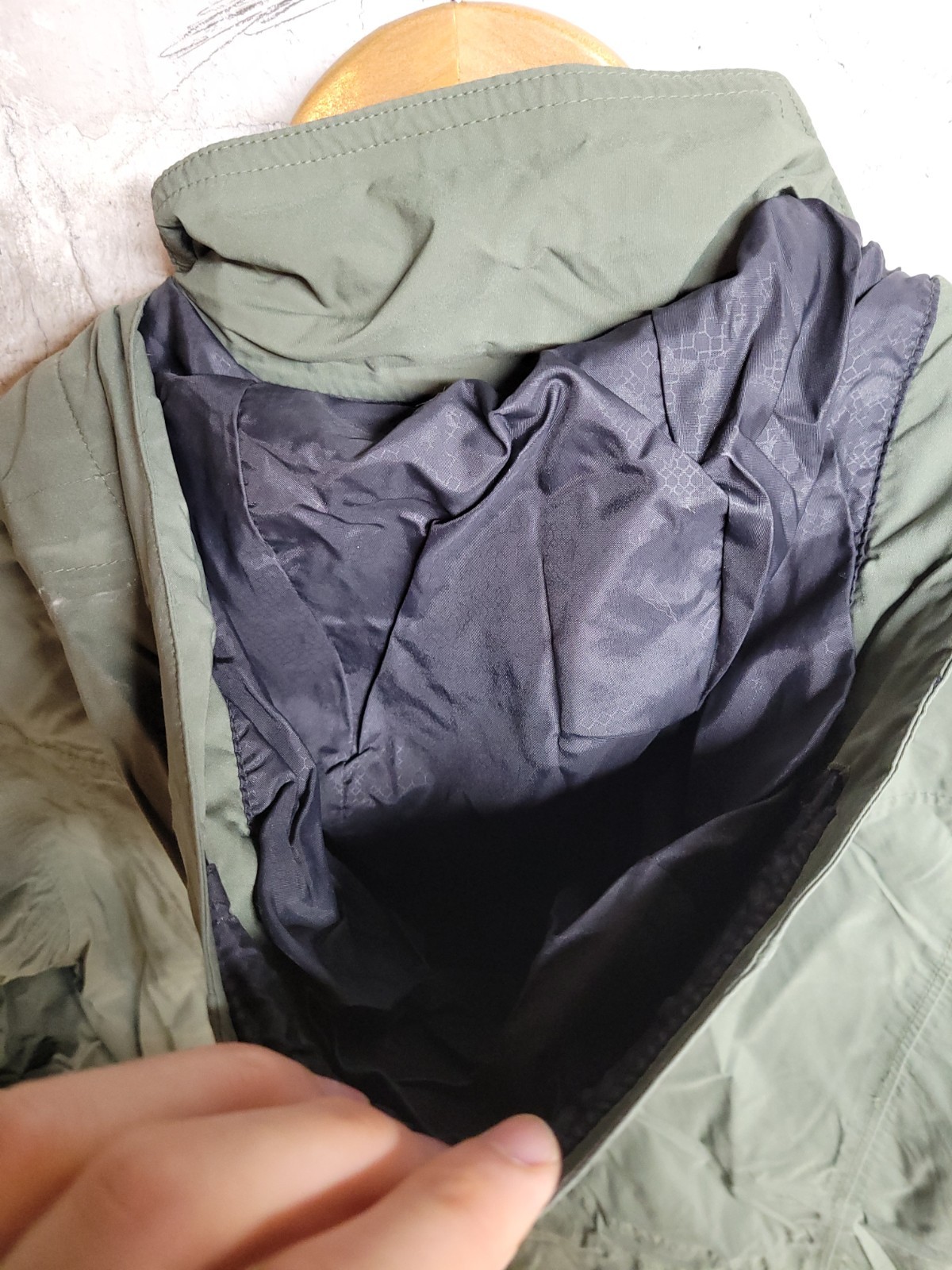 REI Elements E1 Rain Jacket Womens Small Olive Gr… - image 11