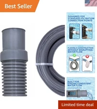 Hydrotools 1.5'' X 6' Heavy-Duty Pool Pump Filter Hose - Leakproof & Durable