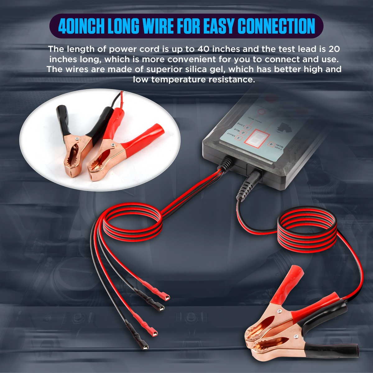 Automotive Fuel Injector Tester Cleaner Kit DIY Cleaning Tools w/8 Pulse Modes