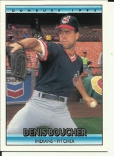 1992 DONRUSS Baseball Card #604 Denis Boucher INDIANS