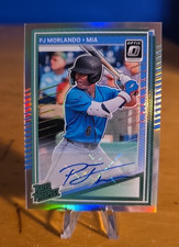 2025 Donruss PJ Morlando Rated Prospect Optic Holo Auto Plus Base Optic Miami