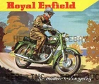Royal Enfield 1950s Poster modern print advertisement