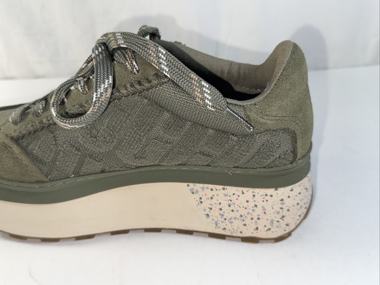 Ugg Size 7 Women's Solid Green Leather - Fabric L… - image 14