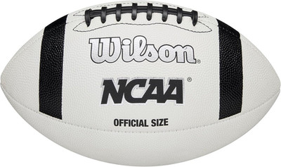 WILSON NCAA Classic Football - Official Size, White