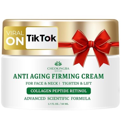 Tighten and Lift Neck Cream, Advanced Anti Wrinkle Face Cream with Retinol Colla