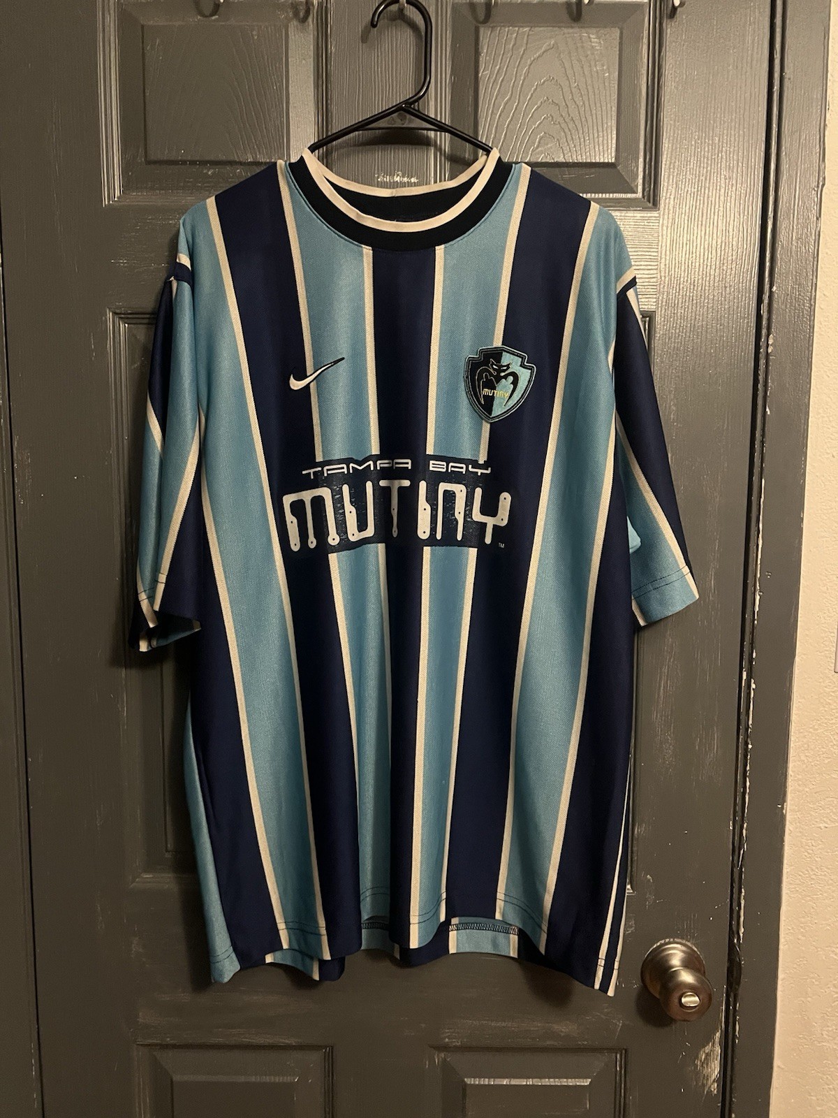 Vintage 1998 Tampa Bay Mutiny Nike Home MLS Jersey - Size Men’s L