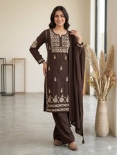 Designer Indian Pakistani top plazzo Bollywood Dress Party Wear Suit wedding