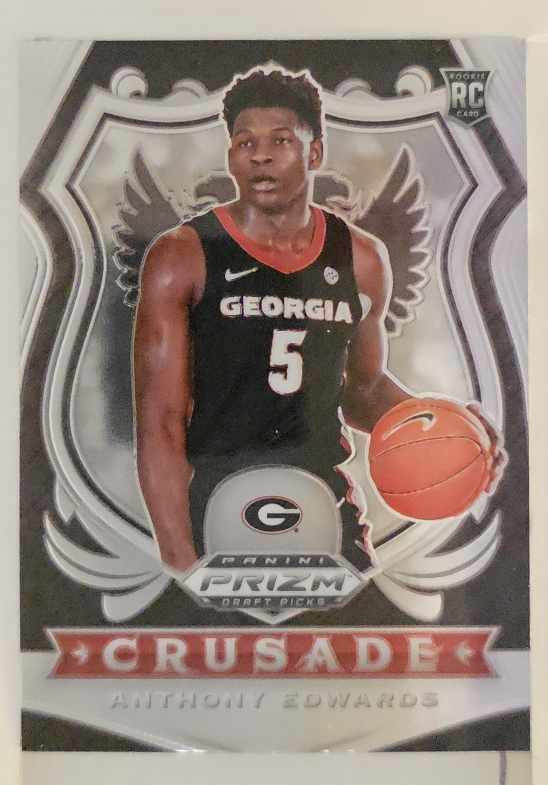 2020 Panini Prizm Draft Picks Basketball Crusade Anthony Edwards #81 (RC)