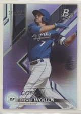 2019 Bowman Platinum Wal-Mart Top Prospects Purple Foil /250 Brewer Hicklen 05hs