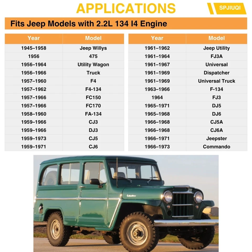 M2195 SP1072MP B0011P Fuel Pump for Jeep DJ3 DJ5 CJ5A CJ6 Dispatcher 2.2L 134 l4 - Изображение 2 из 4