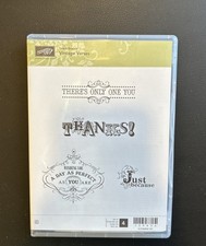 Stampin Up Vintage Verses, Limited Edition, Unmounted Rubber