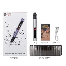 USB Rechargable Engraving Pen 30 Bits Mini Electric DIY Engraver Cordless