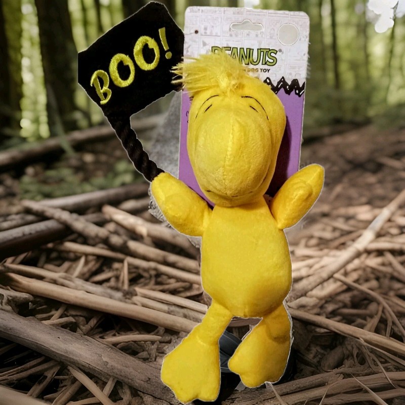 WOODSTOCK DOG SOFT FETCHTOY SQUEAKER PEANUTS BOO COLLECTIBLE LG NWT
