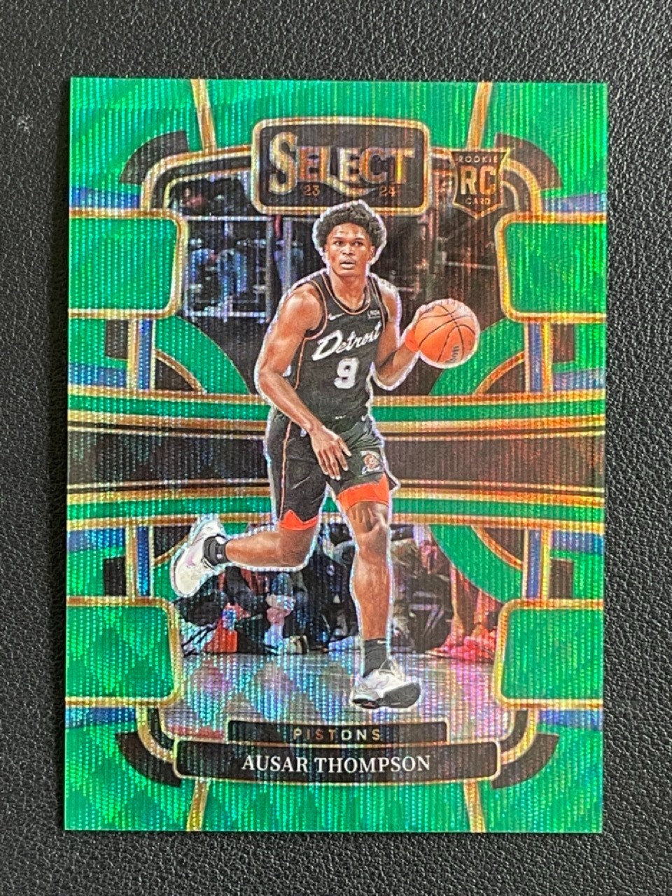 Ausar Thompson 2023-24 Panini Select RC Green Wave Prizm 05/50 #95