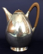 organicznie ukształtowany dzbanek do kawy w stylu art deco FSP Dania drewniany uchwyt marka pochodnia