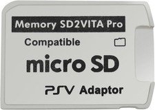 SD2Vita 5.0 PS Vita Micro SD Memory Card Adapter, Ultimate 6.0 Version Compat.