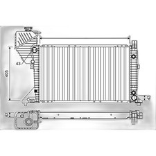Radiateur Mercedes 406