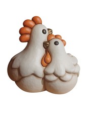 Coppia Gallo Jack e Gallina Ester in Ceramica Thun
