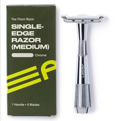 Leaf Thorn Razor by , All-Metal Single Blade Razor for Men and Women, Fixed H...