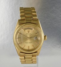 Vintage Men's Rolex Day-Date Automatic 36mm watch in 18K Yellow Gold Ref.1803