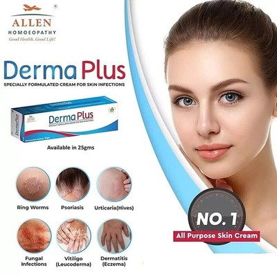 Allen Derma Plus Cream for various skin ailments (25gm x 2)