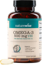 Omega 3 Fish Oil - 500mg per Pill - EPA & DHA...