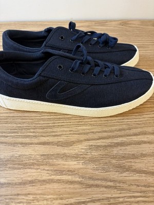 Men s Tretorn Nylite Canvas Sneakers Navy logo US 10 Classic Casual