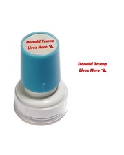 Donald Tru Lives Here Stamp YQBOOM Self Inking Trump