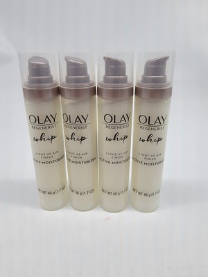 NEW Lot of 4 Olay Regenerist Whip Active Moisturizer 1.7 oz Light As Air Finish
