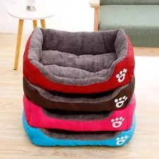 Large Warm Pet Dog Bed, Square Nest Kennel for Small to Large Dogs  Cats